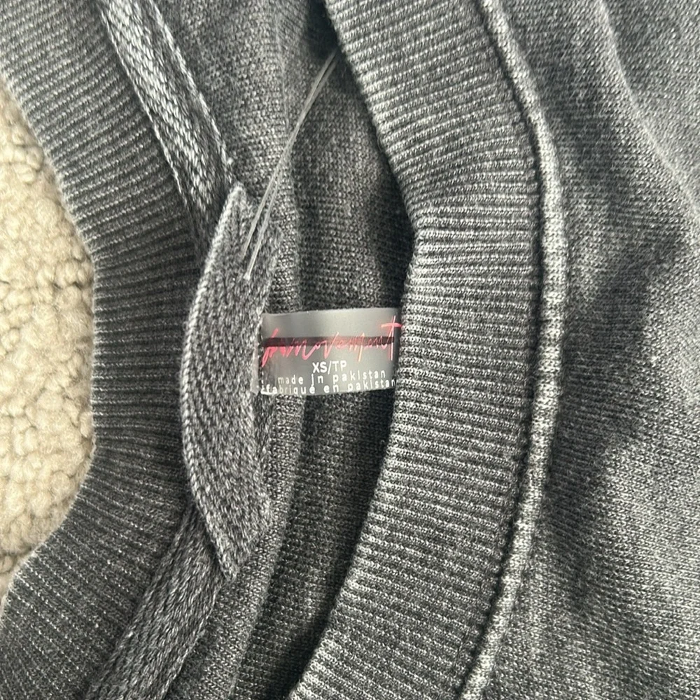 Free People Movement Playbook Sweatshirt Slouchy Crewneck Pullover Oversized XS - Picture 6 of 8